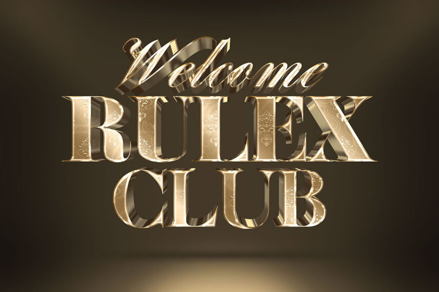 Gold Floral 3D Text Effect Download Text Style