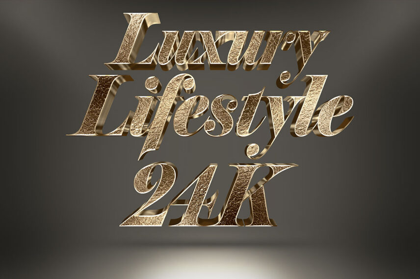 Gold Leather 3D Text Effect Download Text Style