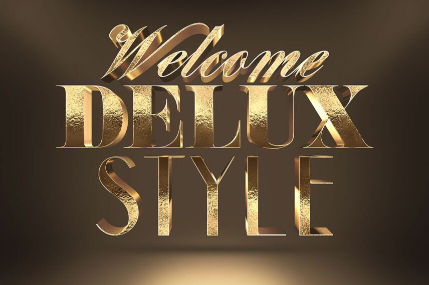 Gold Reflex 3D Text Effect Vol 2 Download Text Style