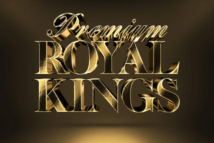 Gold Reflex 3D Text Effect Vol 3 Download Text Style