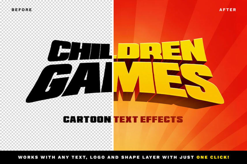 Kung Fu Panda Text Effect Before - After