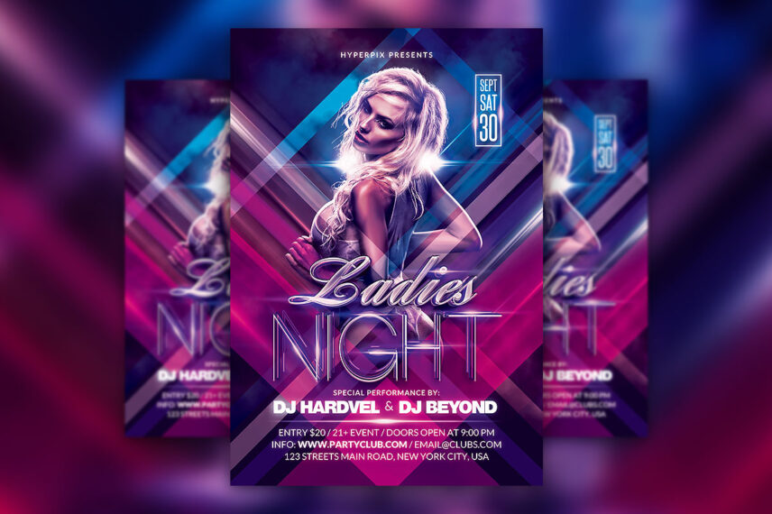 Ladies Night Flyer PSD Template | Hyperpix