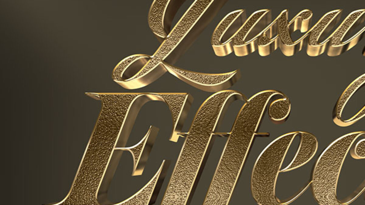 Gold Font Writing