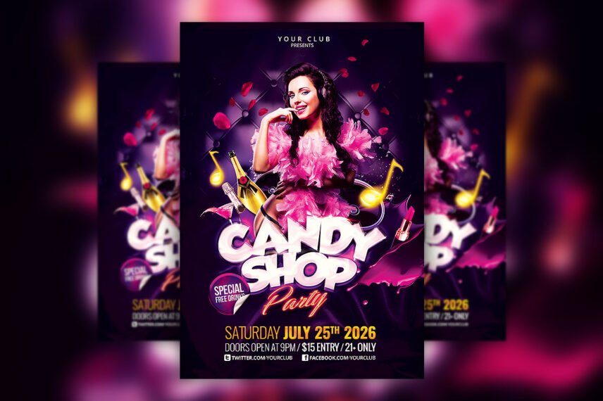 Sexy Girls Night Out Flyer PSD Template Download