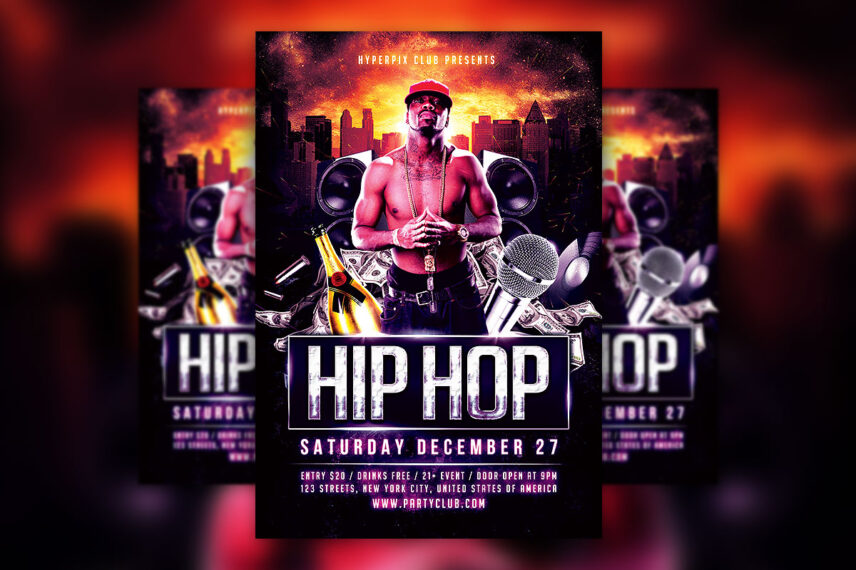 Underground Hip Hop Flyer PSD Template Download