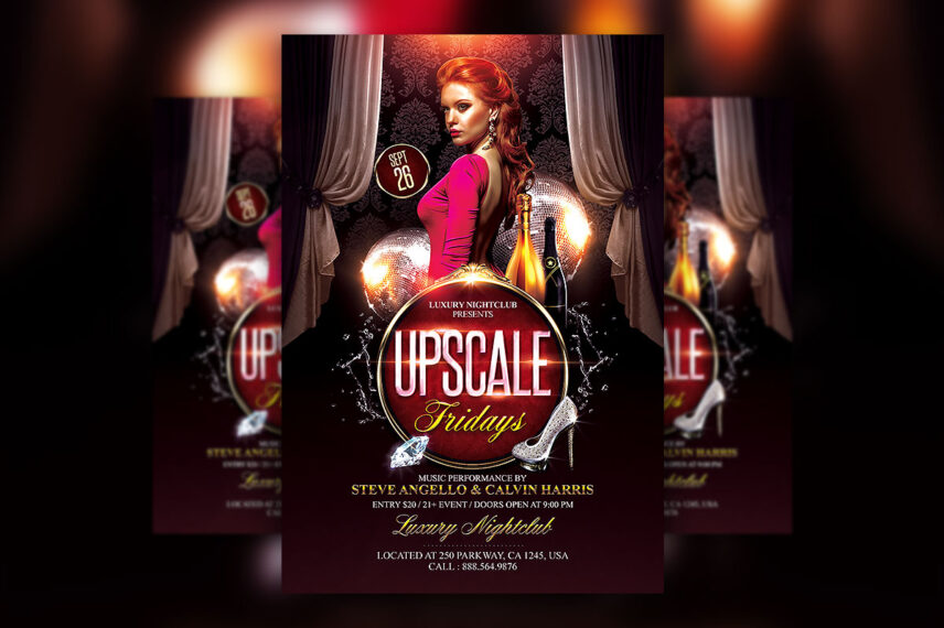 Upscale Fridays Flyer PSD Template Download