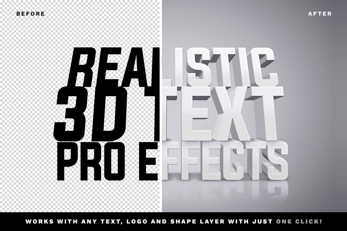 3d text psd