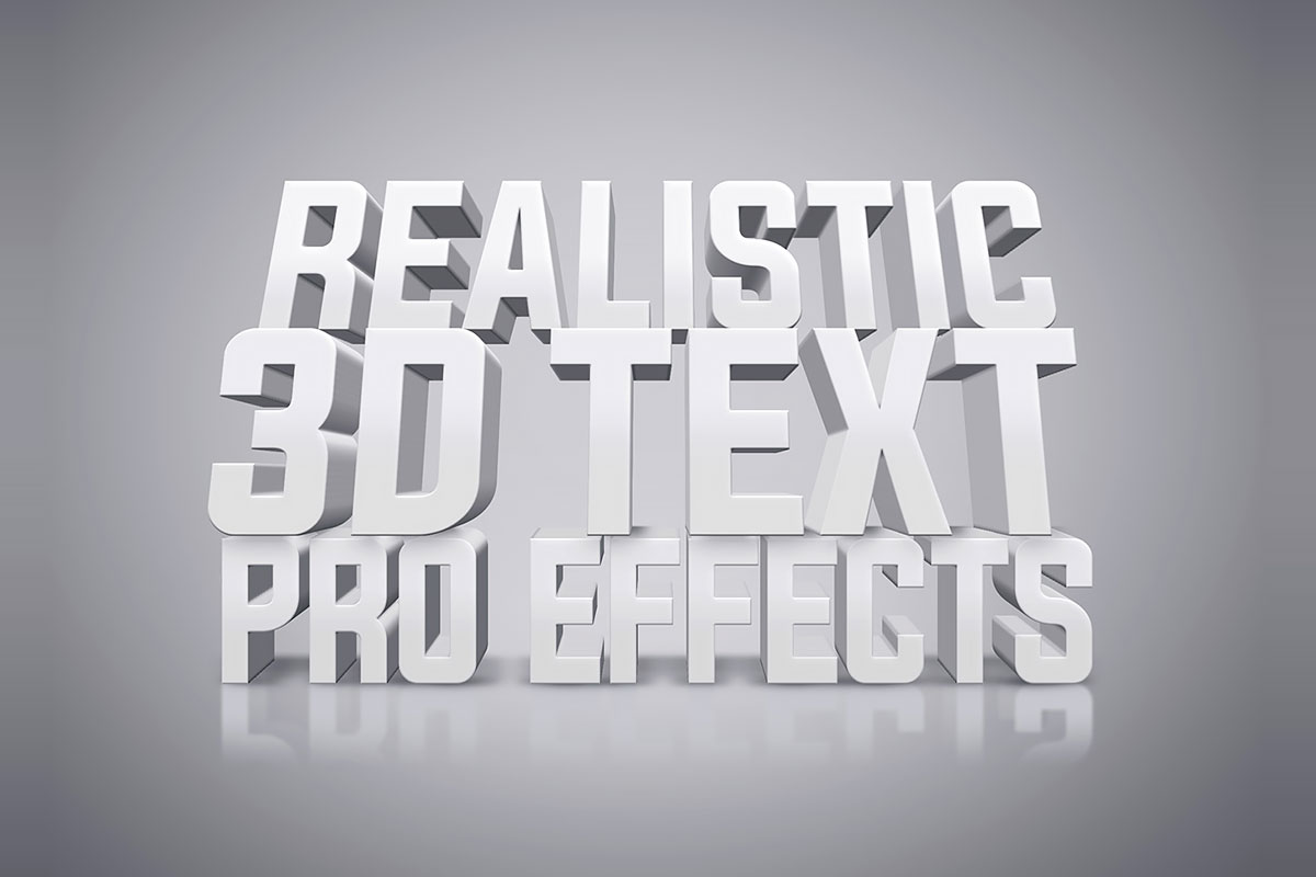 3d text style for photoshop free download