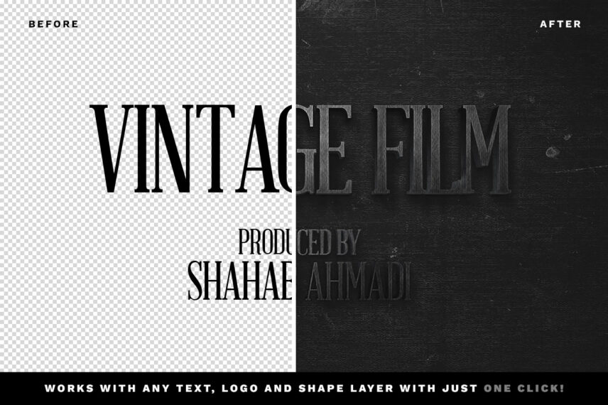 1950s Intro Text Effect Download Text Style