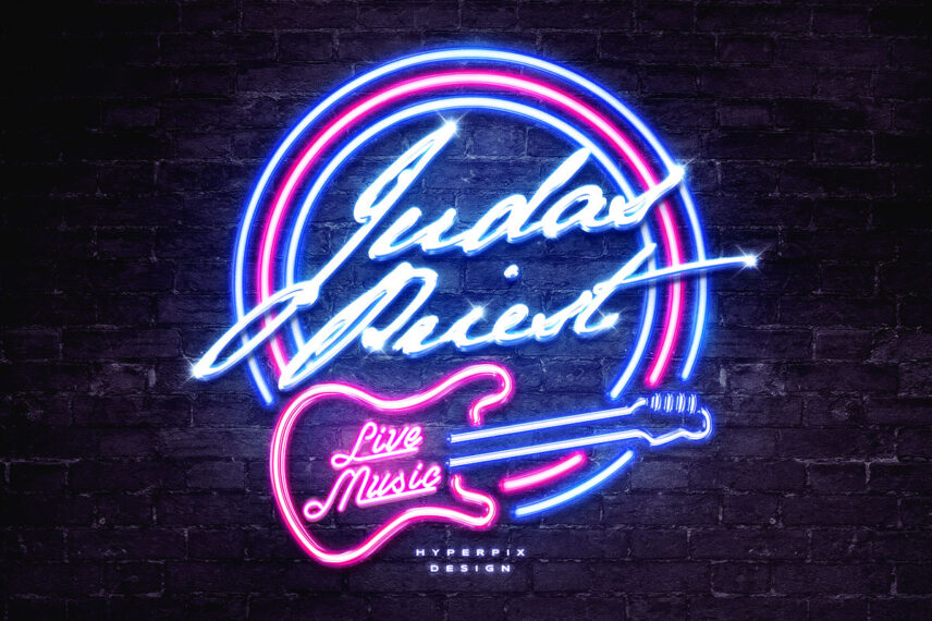1980s Neon Sign Text Effect Download Text Style