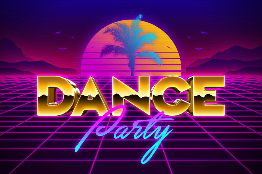 80s Gold Chrome Text Effect Download Text Style