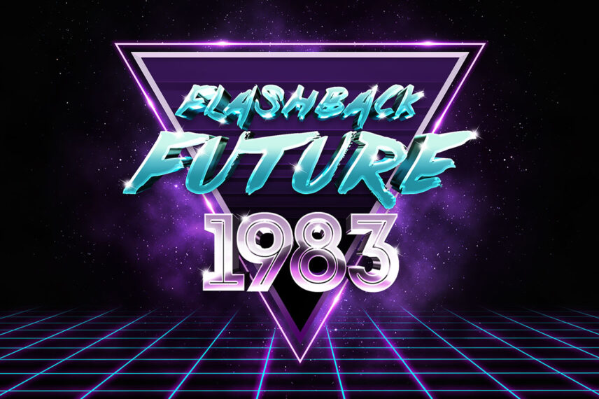 80s Retro Sci-Fi Text Effect Download Text Style