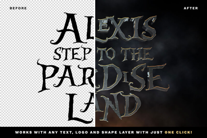 Alice Through the Looking Glass Text Effect Download Text Style