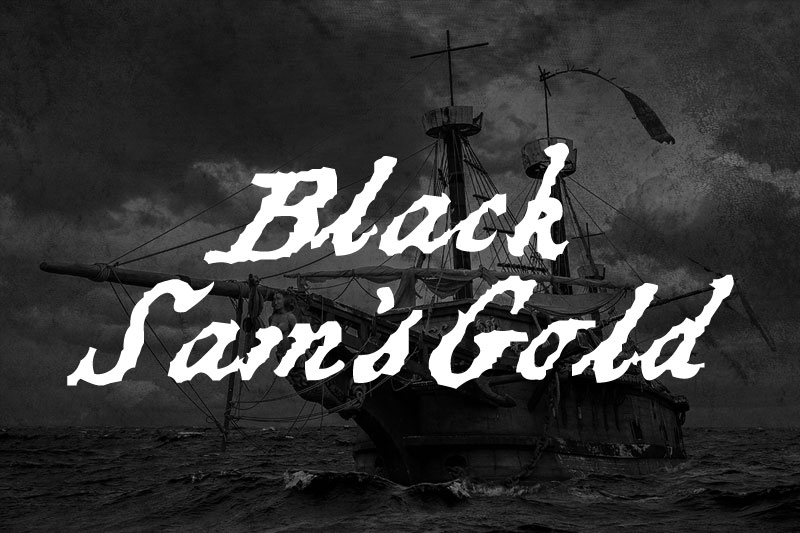 black sam's gold pirate font