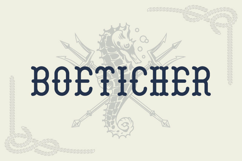 boeticher nautical font