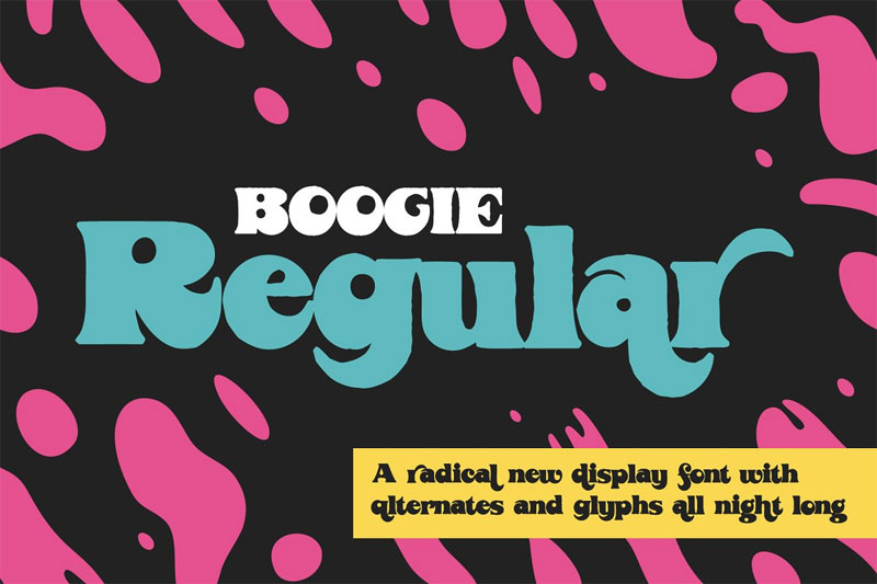 boogie regular funky font