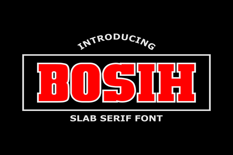 Bosih Baseball Font