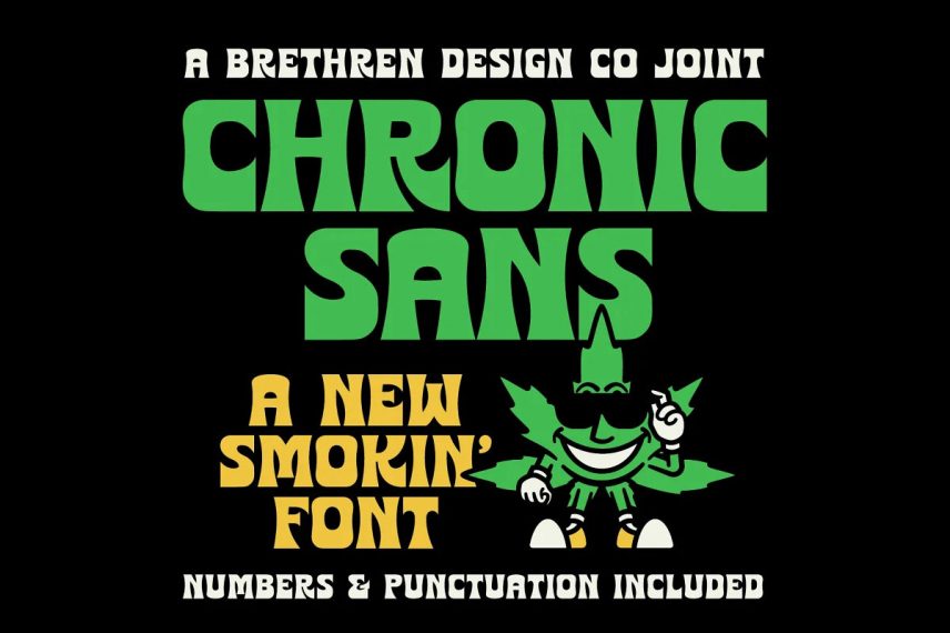 Chronic Sans Display Funky Fonts