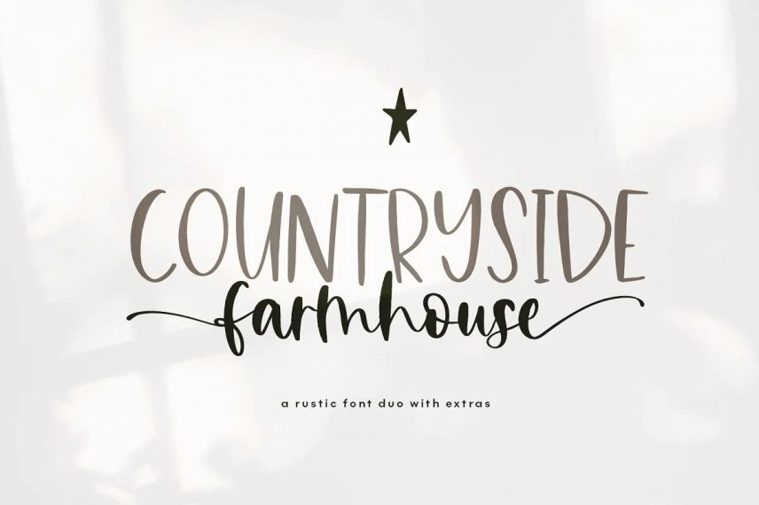 Countryside Farmhouse Font Duo