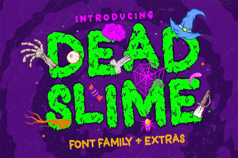 dead slime dripping font