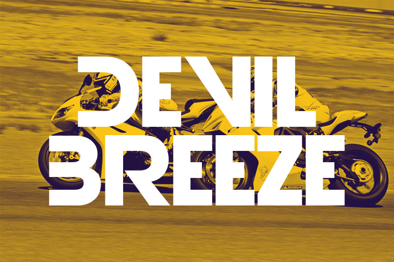 devil breeze racing font