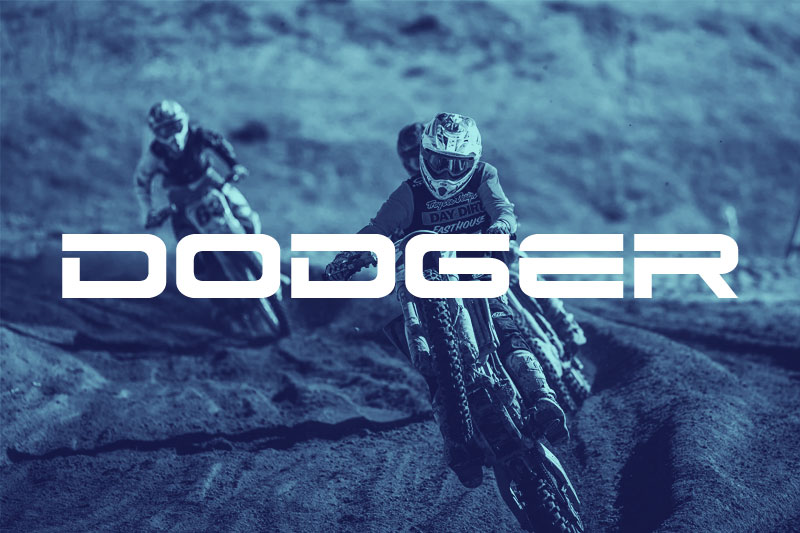 dodger racing font