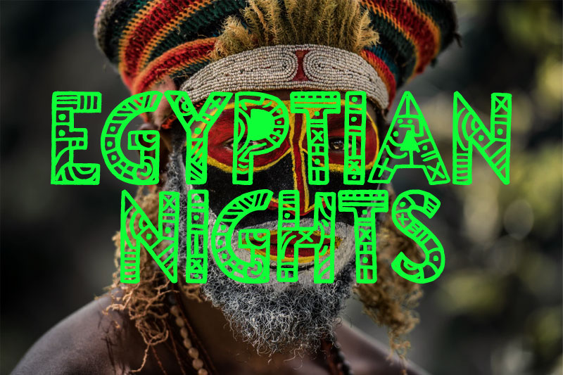 egyptian nights tribal font