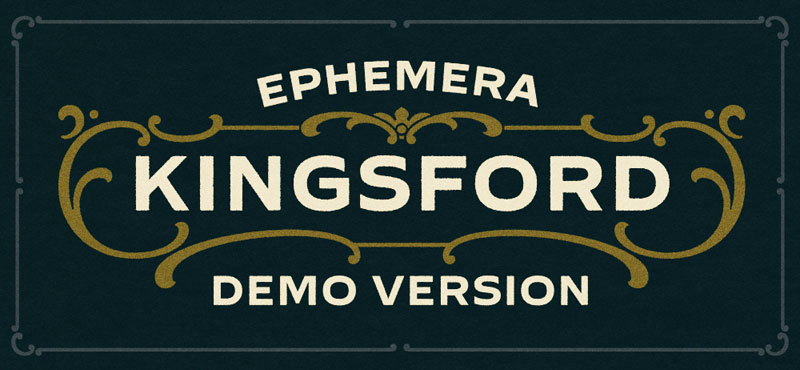 Ephemera Kingsford Rough Font