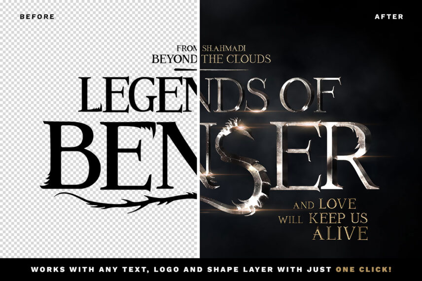 Fantastic Beasts PSD Text Effect Download Text Style