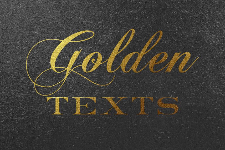 Gold Text Effect Vol.6