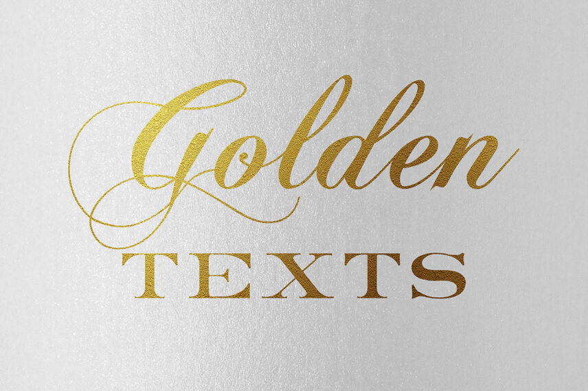 Gold Text Effect Vol.6