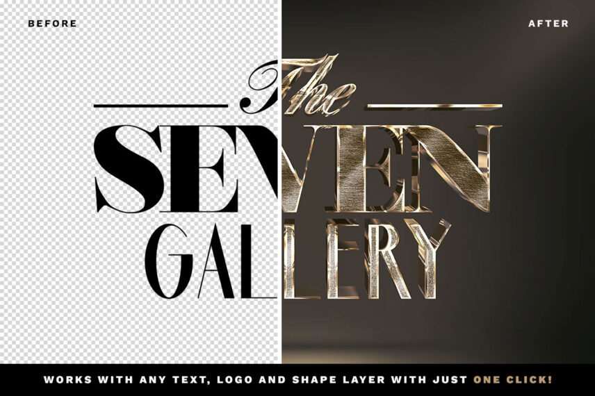 Gold Wood 3D Text Effect Download Text Style