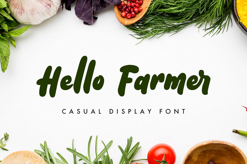 Hello Farmer Farmhouse Font
