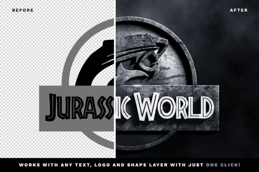 Jurassic World Text Effect Download
