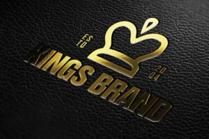 Leather Pressed Gold Logo Mockup