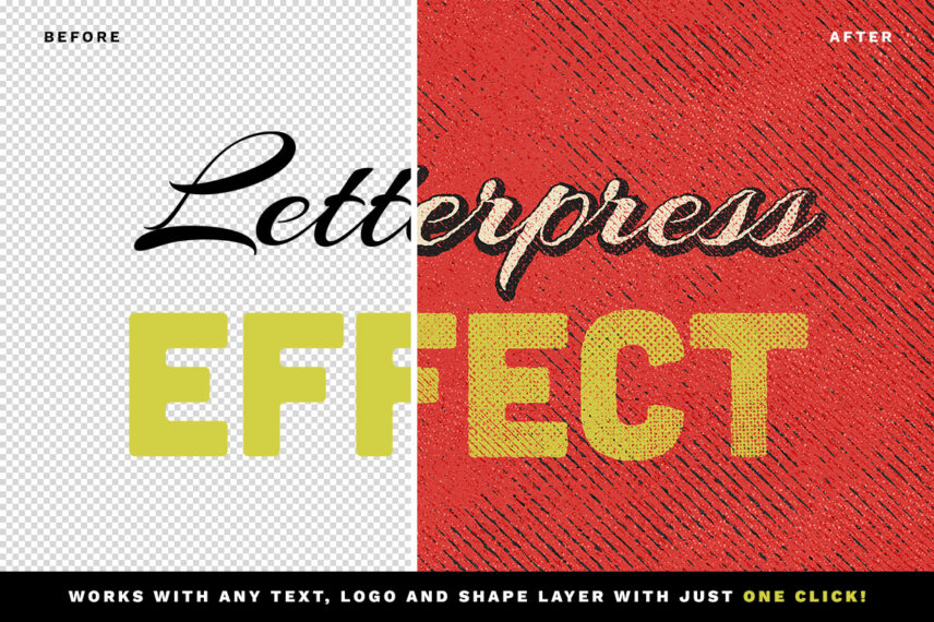 Letterpress Text Effect Vol.11