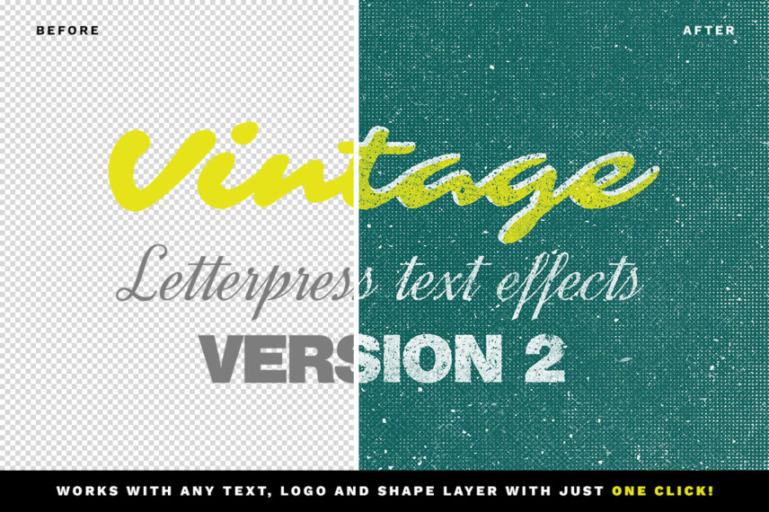 Letterpress Text Effect Vol.18