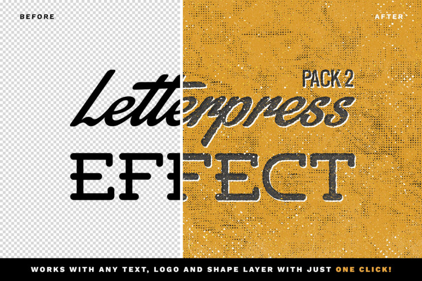Letterpress Text Effect Vol.2