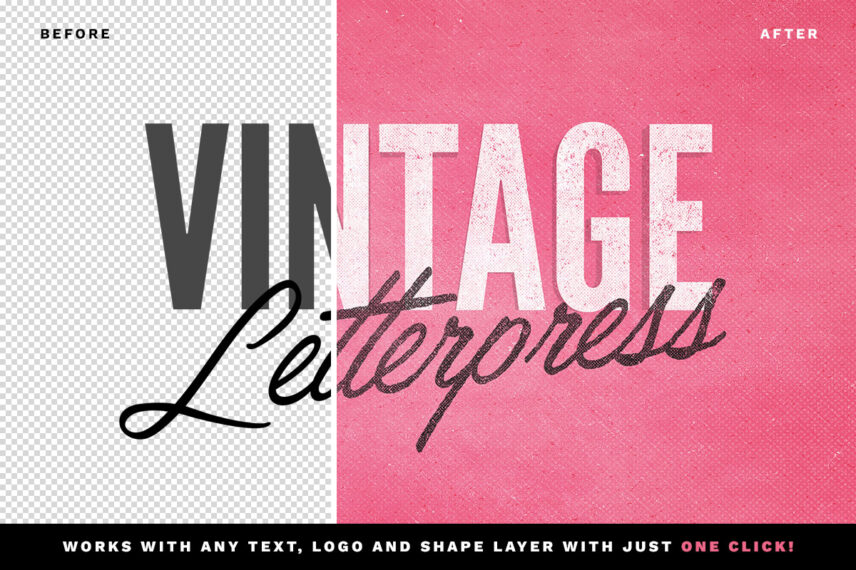 Letterpress Text Effect Vol.7