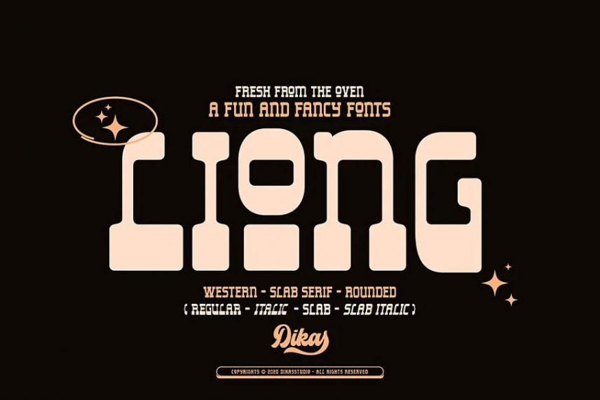 Liong 4 Funky Fonts
