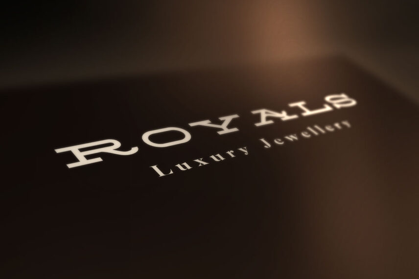 Luxury Brand Perspective PSD Logo Mockup Download