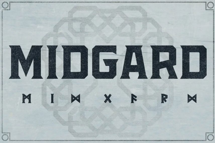 Midgard Block Font