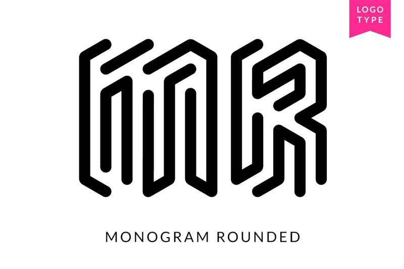 monogram rounded font