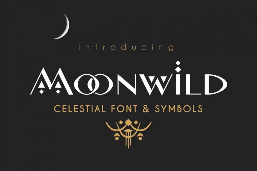 Moonwild Celestial Tribal Font 