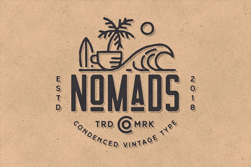 Nomads The Farmer Original Typeface Farmhouse Font