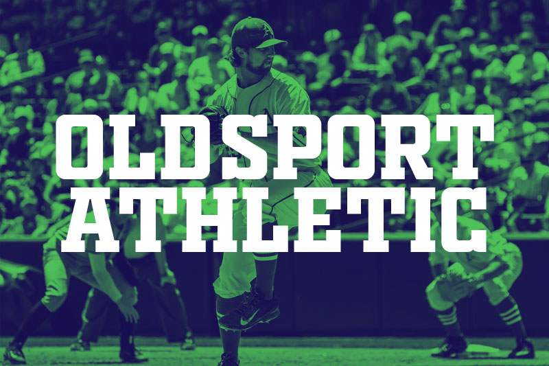 old sport athletic baseball font