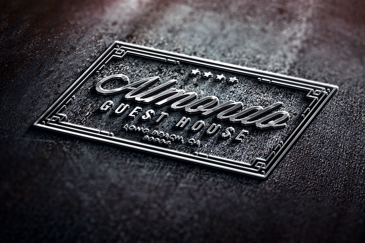 Metallic logo folder mockup psd free information