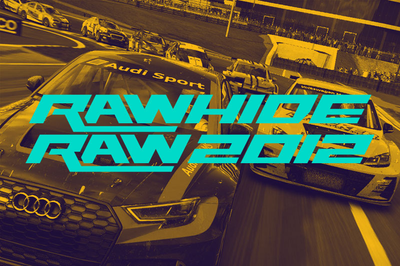 rawhide raw 2012 racing font