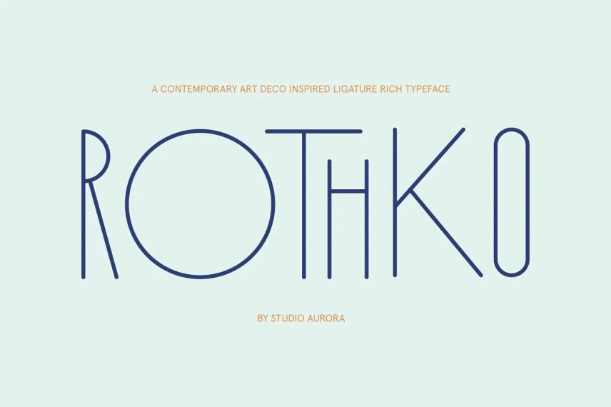 Rothko Modern Art Deco Display