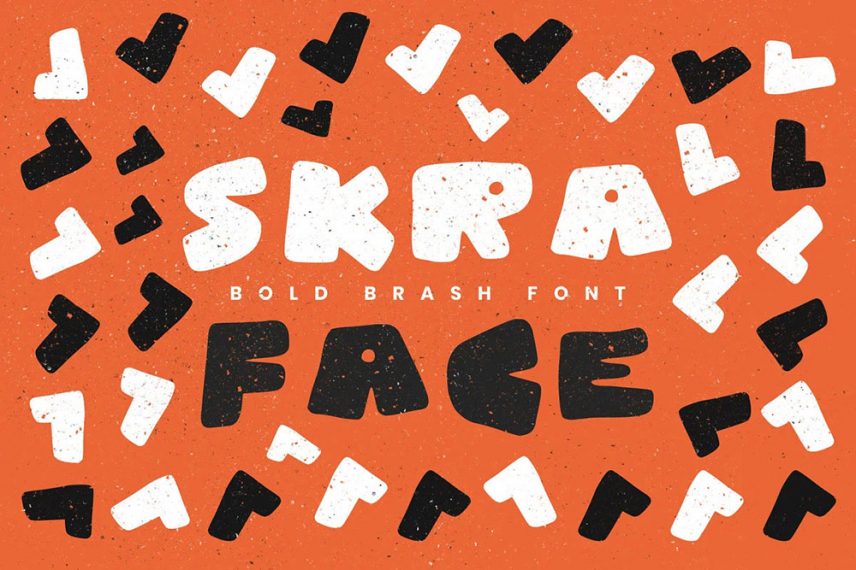 SKRA Bold Gritty Poster Font